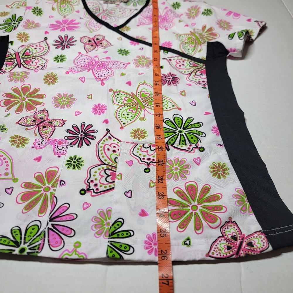 Green Town 2 Women Scrubs Tops Size Small - Picture 5 of 10